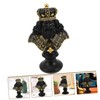 GRIRIW Desktop Chess Sculpture Chic Office Decor Stylish Chess Status