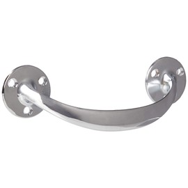 Merriway BH05753 Bow Shaped Cupboard Cabinet Door Handle, 150mm (6 Inch), Polished Chrome