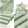 15 Pack Sage Green Satin Table Runners 12 x 108