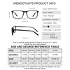 WEMOOTANTS Large Mens Reading Glasses Lightweight Readers Transparent 1.00 1.25