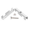 Zaundirekt U Mat Connector, Hot-Dip Galvanised, U-Shape, Includes A2 Screw