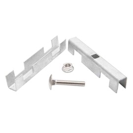 Zaundirekt U Mat Connector, Hot-Dip Galvanised, U-Shape, Includes A2 Screw + Nut, Grid Mat Connector, Compatible - 656 & 868 Double Rod Mat, Grid Mat, Grid Fence, Connector