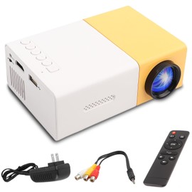 EBTOOLS Mini Proyector de Cine en Casa, Proyector de Vídeo LED Multimedia Portátil 1080P, Múltiples Interfaces de Entrada, para Juegos de Entretenimiento en Interiores (Regulaciones de