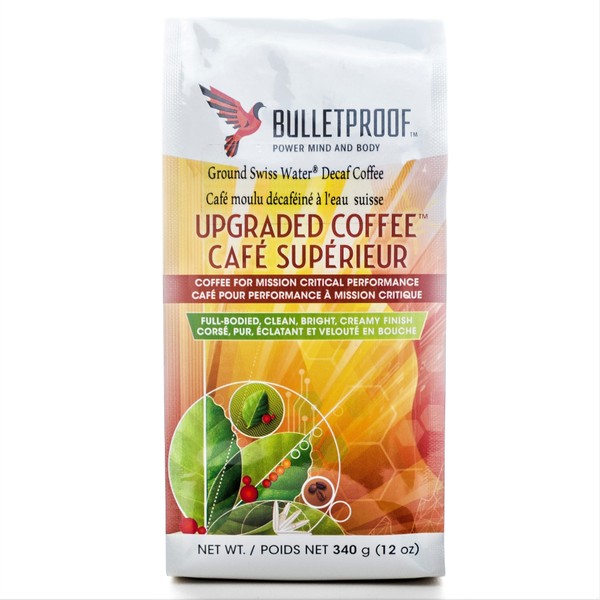 Bulletproof Upgraded Coffee Ground Swiss Water Decaf 340g