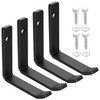 Pack of 4 Heavy Duty Wall Hooks, J Shape Garage