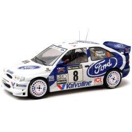 DCD Ford Escort WRC #8 Bruno Thiry & Stephane Prevot 3rd Place 'RAC Rally' (1998) 1/18 Diecast Model Car by IXO Models