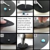 Weebee 100 Sets Blue Turquoise Rivets With Caps 8Mm Round