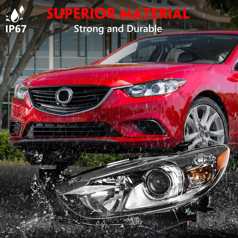 Huray Halogen Headlight Assembly for Mazda 6 2014 2015 2016