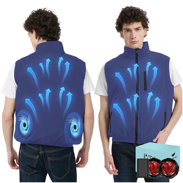 Cooling Vest Jacket with 2 Fans - Men and Women