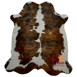 Fortezzaoutlet Cowhide Rug Medium Tricolor | Premium Quality | Extra Large 6' x 8'