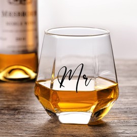 ANPXUWU Mr and Mrs Wine Glasses Wedding Gifts for Bride and Groom-Gifts for Bridal Shower Engagement Wedding and Married Anniversary-His & Hers, Engagement Gift