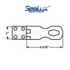 SeaLux Marine Stainless Steel Safety Swivel Hasp and Staple