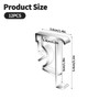 Clear Plastic Hidden Blind Clip Replacements, 12 PCS, Fits 2