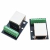 Willwewon RJ45 Ethernet Single Female Socket Connector Breakout Board, 2.54