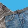 Bluecton Belt Men Plus Size Canvas Double D Ring Buckle