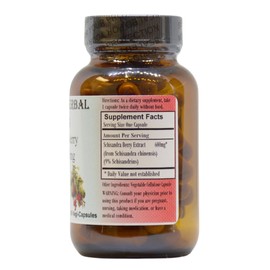 Barlowe's Herbal Elixirs Schisandra Berry | Extract | 9% Schisandrins | 600mg per Capsule | 60 Veggie Capsules | Non-GMO | Stearate Free | Glass Bottle