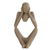 ANCLLO Abstract Sculpture Statue Thinker Sandstone Resin for Hotel Home