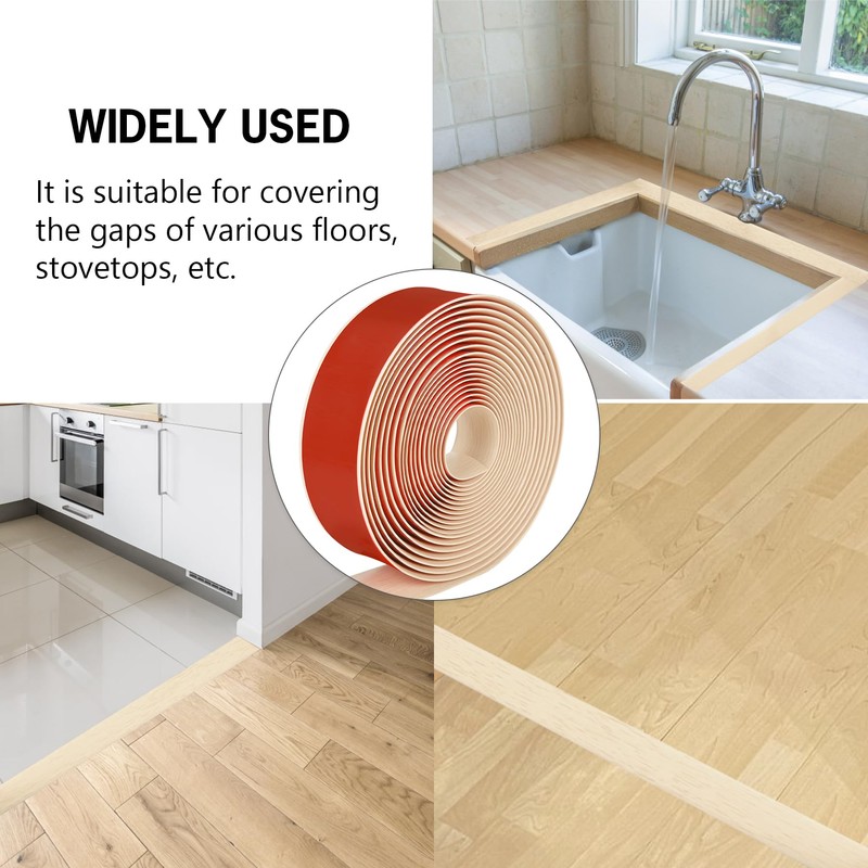 20Ft Floor Transition Strip Self Adhesive Vinyl Cover Floor Strip