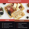 Home Euphoria Bamboo Cheese Board and Knife Set - Beautiful