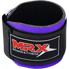 MRX Weight Lifting Wrap Strap Support for Gym Strength Bodybuilding Training Workout - Purple