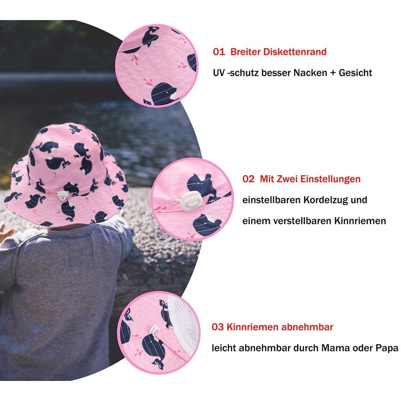 Foruhoo Girls’ Breathable, Wide Brim Hat, UV Protection, Fishing Hat