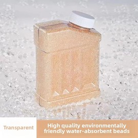 Colored jelly beads about 150000 gel beads crystal marble water absorbing bullet gel ball energy blaster supplement children's toys soft water bullet bubble gel shooter outdoor game supplies for vase filling:_transparent_Large bottle [about 150000 pieces]
