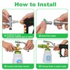 DUSICHIN Short Pressure Washer Gun Foam Cannon Nozzle Dual Connector