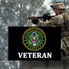 Army Veteran Emblem Flags 3x5 Outdoor Double Sided- US Armed
