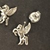 Unbranded Sterling Silver 925 Pegasus Tiny Stud Earrings USA Made