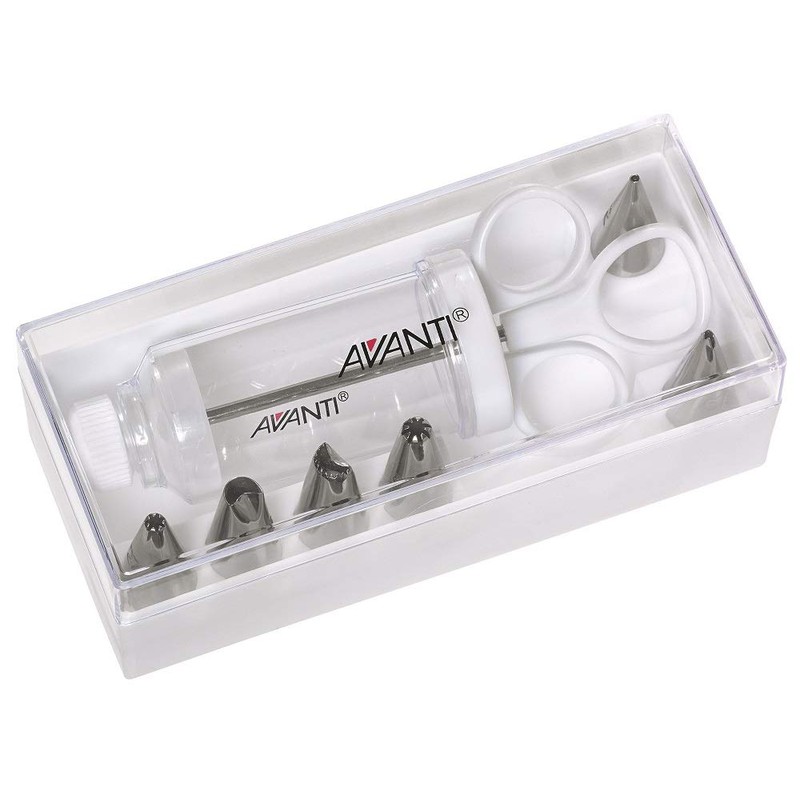 Avanti Syringe Icing 7-Piece Set in Acrylic Box, Multicolour (16922)
