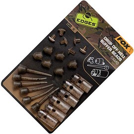 Fox Edges Camo Drop Off Heli Buffer Bead Kit - 6 Buffer Beads for Helicopterrigs & Chodrigs, Beads for Carp Mountings