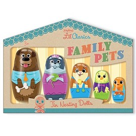 Schylling Little Classics Family Pets Tin Nesting Dolls
