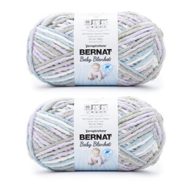 Bernat Baby Blanket Cloud Nine Yarn - 2 Pack of 300g/10.5oz - Polyester - 6 Super Bulky - 220 Yards - Knitting/Crochet