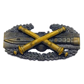 DEURA Field Artillery Combat Action Badge US Army FA CAB Military ANTIQUE Insignia Pin
