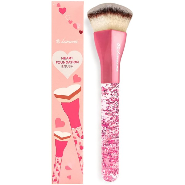 Kabuki Make-Up Brush - Foundation Brush for Creamy, Powdery or Liquid Foundation - Premium Synthetic Brush Hair - Versatile Makeup Brush for Blending Blush, Bronzer, Highlighter