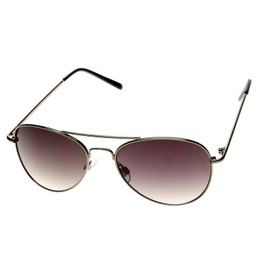 zeroUV - Aviator Sunglasses for Women, Classic Style Glasses for Small Faces 50 mm (Gunmetal)