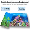 XCNO Fish Backgrounds Paper Double Sides Undersea Aquarium Background Poster