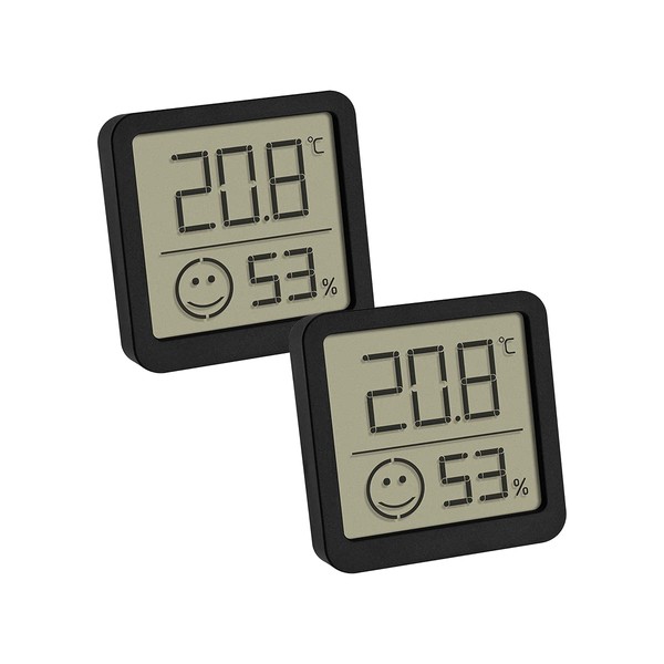 TFA Dostmann Digital Thermo-Hygrometer 30.5053.01.02 Set of 2 with Comfort