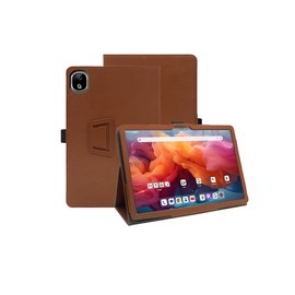 for alldocube iPlay 60 Pad Pro Android 14 12.1" Tablet Case,Folding Stand Protective Cover with Pencil Holder and Wrist Strap,Full Protection, Premium PU, Scratch Resistant(Brown)