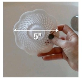 Evriholder 3 Pack Hairstopper Drain Cover Hair Catcher for Shower and Bathtub