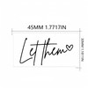 Let Them Heart Temporary Tattoo Set - 6 Sheets -