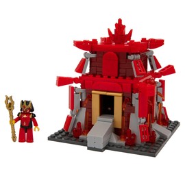 GORMITI - Fire Construction Set with Mini Figure, The Fiamma Fortress, 280 Pieces, for Ages 4 and up, Giochi Preziosi