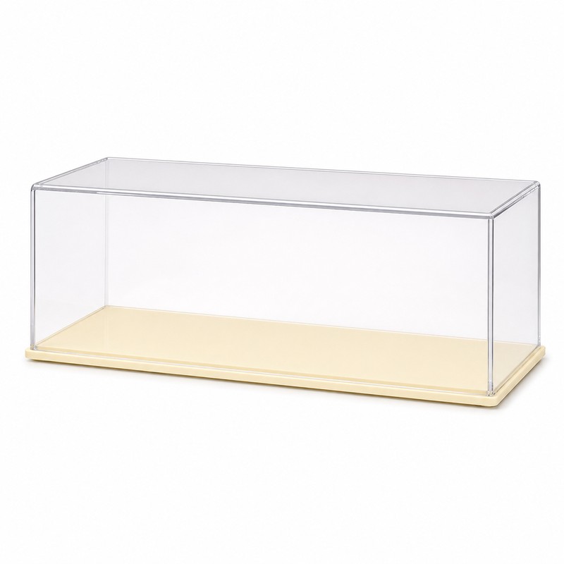 Clear Stackable Doll Display Case, Dustproof Plastic Storage Box for