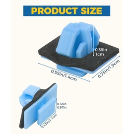 iolory 60PCS Car Bumper Clips,Blue Nylon Retaining Clip,Rocker Panel Fender Flare Exterior Moulding Clip,Automotive Clips Plastic Retainer Fastener Rivets,Replaces OEM Part Number: 87756-1F000