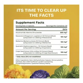 Nad + Fórmula Juventud Y Energía Celular 60 Caps Americano