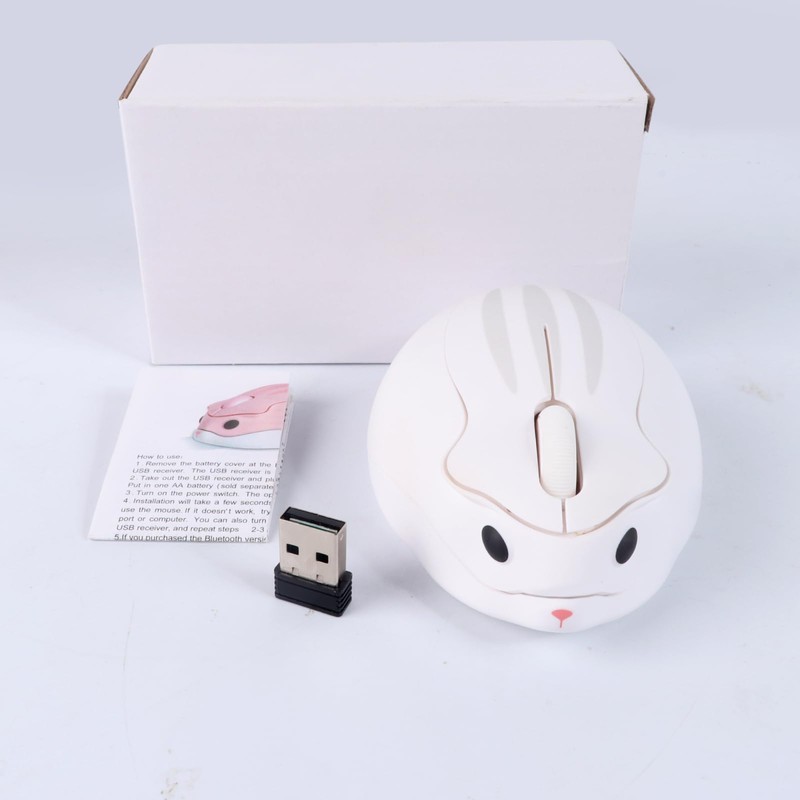 Wireless Mouse,2.4G GHz Gaming Mouse with a USB Receiver, Cute