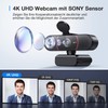 EMEET 4K Webcam for PC, C960 4K UHD Webcam with
