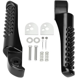 GREHUA Mini Bike Foot Pegs Compatible with Coleman Powersports BT200X CT200U CT200U-EX CT100U Trail 200 CC100X 212cc 196cc 6.5hp Motor Minibike Parts Footrest Bracket Set Assembly Left Right 2 Pack