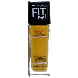 Maybelline New York Fit Me! Foundation Dewy + Smooth SPF 18, Sun Beige [310] 1 oz ( Pack of 2)