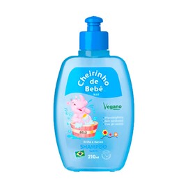 Cheirinho de Bebe BLUE SHAMPOO SUAVE 210ml Sheilinho Baby Shampoo